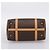 Céline Borsa Boston CELINE Macadam Canvas PVC Leather Brown Gold Auth 204457V Marrone D'oro - vista 10