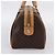 Céline Borsa Boston CELINE Macadam Canvas PVC Leather Brown Gold Auth 204457V Marrone D'oro - vista 4