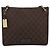Borsa a tracolla GUCCI GG Canvas Marrone Oro 91762 Auth 201343 D'oro - vista 2