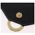 Céline Borsa a tracolla Circle CELINE in pelle nera e oro Auth 205823 Nero - vista 21