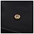 Céline Borsa a tracolla Circle CELINE in pelle nera e oro Auth 205823 Nero - vista 22