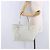 Saco Tote LOEWE em couro branco e dourado Auth ka6256 - vista 24