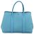 Hermès Borsa Tote HERMES Garden Party PM Canvas Blue Silver Auth LN144M Argento - vista 3