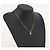 Collana Christian Dior Strass metallo Gold Tone Auth 204224 - vista 15