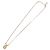 Collana Christian Dior Strass metallo Gold Tone Auth 204224 - vista 8