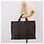 Hermès Bolsa HERMES Her Line MM Canvas Cinza Prata Auth 205800A Marrom - vista 20