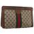 Borsa a pochette GUCCI GG Supreme Web Sherry Line PVC Beige Auth 205187