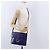 Céline Bolsa de Ombro CELINE Circle em Couro Azul Tom Dourado Auth gh2238 - vista 23
