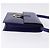 Céline Bolsa de Ombro CELINE Circle em Couro Azul Tom Dourado Auth gh2238 - vista 4