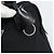 Sac à main PRADA Nylon Black Silver Auth 174539 Noir Argenté - vue 18