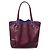 Tod's Bolsa Tote Flower em couro Borgonha Bordeaux