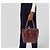 Tod's Bolsa Tote Flower em couro Borgonha Bordeaux - vista 11