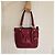 Tod's Bolsa Tote Flower em couro Borgonha Bordeaux - vista 2