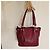 Tod's Bolsa Tote Flower em couro Borgonha Bordeaux - vista 3