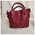Tod's Bolsa Tote Flower em couro Borgonha Bordeaux - vista 6