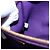 Saco Tote PRADA Canapa GM Canvas Roxo Ouro Auth 204261 Dourado - vista 24