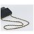 Borsa a tracolla CHANEL Mini Matelasse 20 Chain in pelle d'agnello nera e oro CC Auth 204583V Nero - vista 7