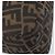 Borsa a tracolla FENDI Zucca Canvas Mamma Baguette Marrone Nero Auth am12622V - vista 15