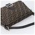 Borsa a tracolla FENDI Zucca Canvas Mamma Baguette Marrone Nero Auth am12622V - vista 6
