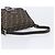 Borsa a tracolla FENDI Zucca Canvas Mamma Baguette Marrone Nero Auth am12622V - vista 7