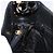 Bolsa de Ombro BALLY em Couro Preta e Dourada Auth 202700V Preto Dourado - vista 19