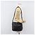 Bolsa de Ombro BALLY em Couro Preta e Dourada Auth 202700V Preto Dourado - vista 26