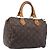 LOUIS VUITTON Monogram Speedy 25 Hand Bag M41528 LV Auth 204134 Monogramma