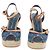 LOUIS VUITTON Monogram Denim Espadrille Sandalen Blue LV Auth ar14173V Blau Monogramm - Ansicht 2