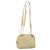 Borsa a tracolla con catena LOEWE in pelle beige oro autentica 192241A D'oro