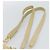 Borsa a tracolla con catena LOEWE in pelle beige oro autentica 192241A D'oro - vista 8