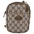 Borsa a tracolla GUCCI GG Supreme PVC Beige Gold 001 23 151 Auth 202680 D'oro - vista 2