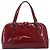 BURBERRY Handtasche aus Lackleder rot silber Auth 203652 - Ansicht 2