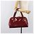 BURBERRY Handtasche aus Lackleder rot silber Auth 203652 - Ansicht 26