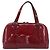 BURBERRY Handtasche aus Lackleder rot silber Auth 203652 - Ansicht 3