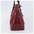 BURBERRY Handtasche aus Lackleder rot silber Auth 203652 - Ansicht 4