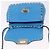 Borsa a tracolla VALENTINO Studs in pelle blu e oro autentica 205104V D'oro - vista 10