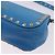 Borsa a tracolla VALENTINO Studs in pelle blu e oro autentica 205104V D'oro - vista 16
