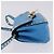 Borsa a tracolla VALENTINO Studs in pelle blu e oro autentica 205104V D'oro - vista 4