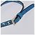 Borsa a tracolla VALENTINO Studs in pelle blu e oro autentica 205104V D'oro - vista 8
