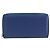 GUCCI GG emboss Langbrieftasche aus Leder Blau Silber 625558 Auth BA15502 - Ansicht 2