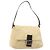 Borsa a tracolla FENDI Zucca Canvas Mamma Baguette Beige Silver Auth 186809A Argento