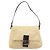 Borsa a tracolla FENDI Zucca Canvas Mamma Baguette Beige Silver Auth 186809A Argento - vista 2