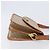 Céline Bolsa de Ombro CELINE Macadam Canvas PVC Bege Gold Auth 203607 Dourado - vista 4