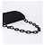 Bolsa de Ombro PRADA com Corrente de Plástico em Algodão Preto Auth 204708V - vista 7