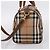 Borsa a mano Burberrys Nova Check Canvas 2way Beige Gold Auth 204251 D'oro - vista 5