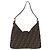 Borsa a tracolla FENDI Zucca Canvas Mamma Baguette Marrone Tono Oro Auth 198310V - vista 3