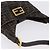 Borsa a tracolla FENDI Zucca Canvas Mamma Baguette Marrone Tono Oro Auth 198310V - vista 7