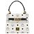 Borsa a mano MCM Vicetos PVC Pelle 2way White Gold Tone Auth 205825A Bianco - vista 2