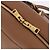 Borsa a mano PRADA in pelle 2way Beige Tono Oro Auth ka6236M - vista 21