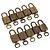 LOUIS VUITTON Padlock Metal 10 Set Gold Tone LV Auth 205897